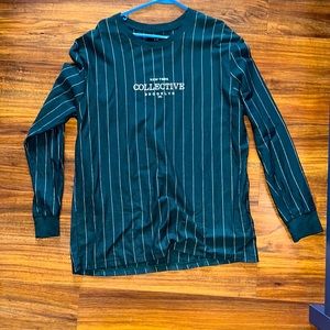 Green striped cotton-on men’s vintage feel shirt in XL